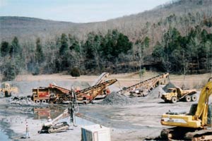 limestone mining process